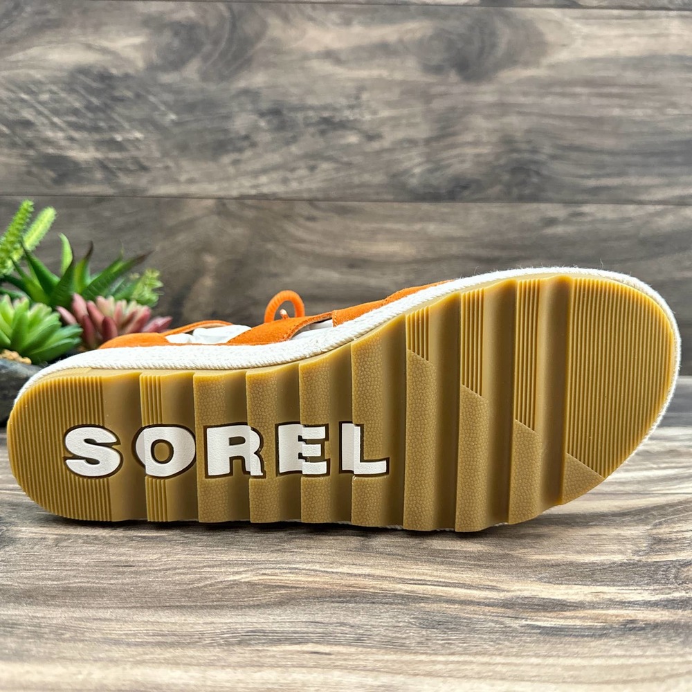 NIB Sorel Cameron 9 Lace Up Platform Gladiator Sandal Suede Desert Sun - Picture 10 of 12